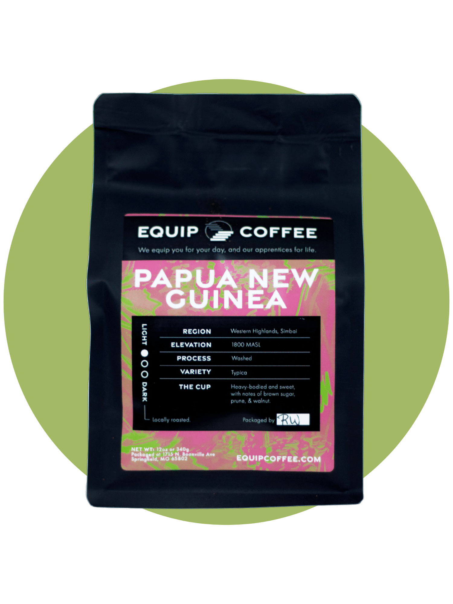 bag of Equip Coffee - Papua New Guinea